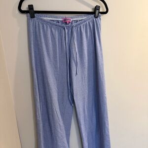 Edikted Blue Striped Wide Leg Pants